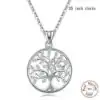 Bijou Spirituel <br> Collier arbre de vie argent. | OkO-OKO™ joli Collier Arbre de Vie Argent variante 2 | OkO-OkO