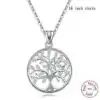 Bijou Spirituel <br> Collier arbre de vie argent. | OkO-OKO™ Collier Arbre de Vie Argent variante 3| OkO-OkO