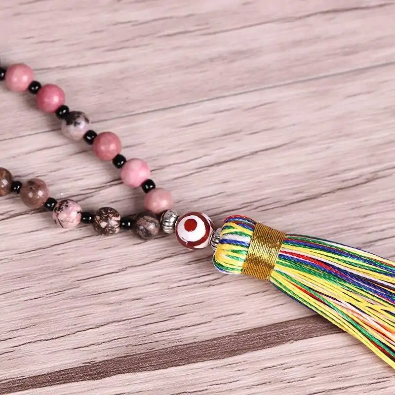 Bijou Spirituel <br> Collier Mala 7 Chakras. | OkO-OKO™ Collier Mala avec pompon | OkO-OkO