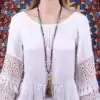 Bijou Spirituel <br> Collier Mala 7 Chakras. | OkO-OKO™ Collier Mala 7 Chakras sur une personne | OkO-OkO™