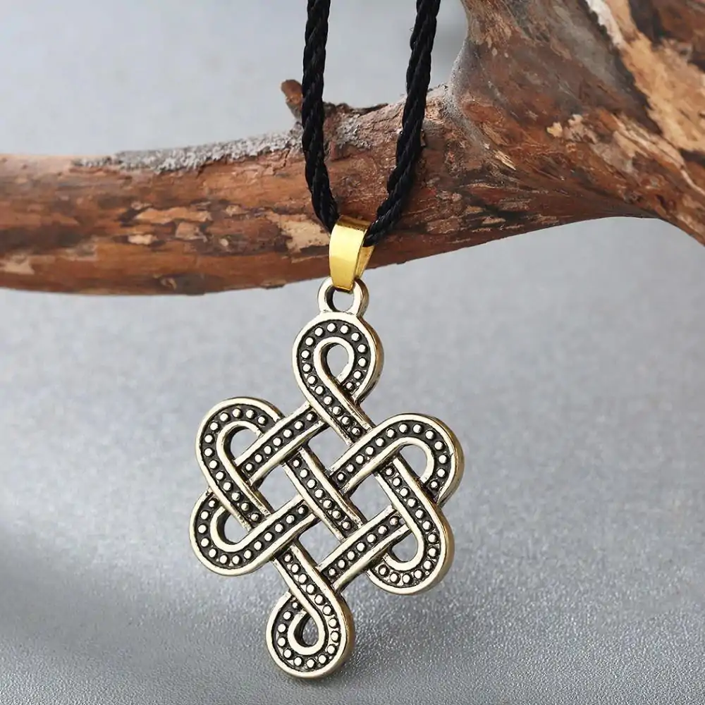 Bijou Homme <br> Collier Amulette Homme. | OkO-OKO™ Collier pour hommes noeud seltique doré | OkO OkO