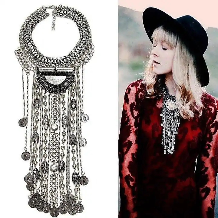 Bijou Etnique et Boho <br> Collier indien. | OkO-OKO™ Collier indien plongeant | oko oko