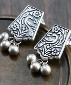 Pendientes tibetanos de plata 925 | OkO-OkO