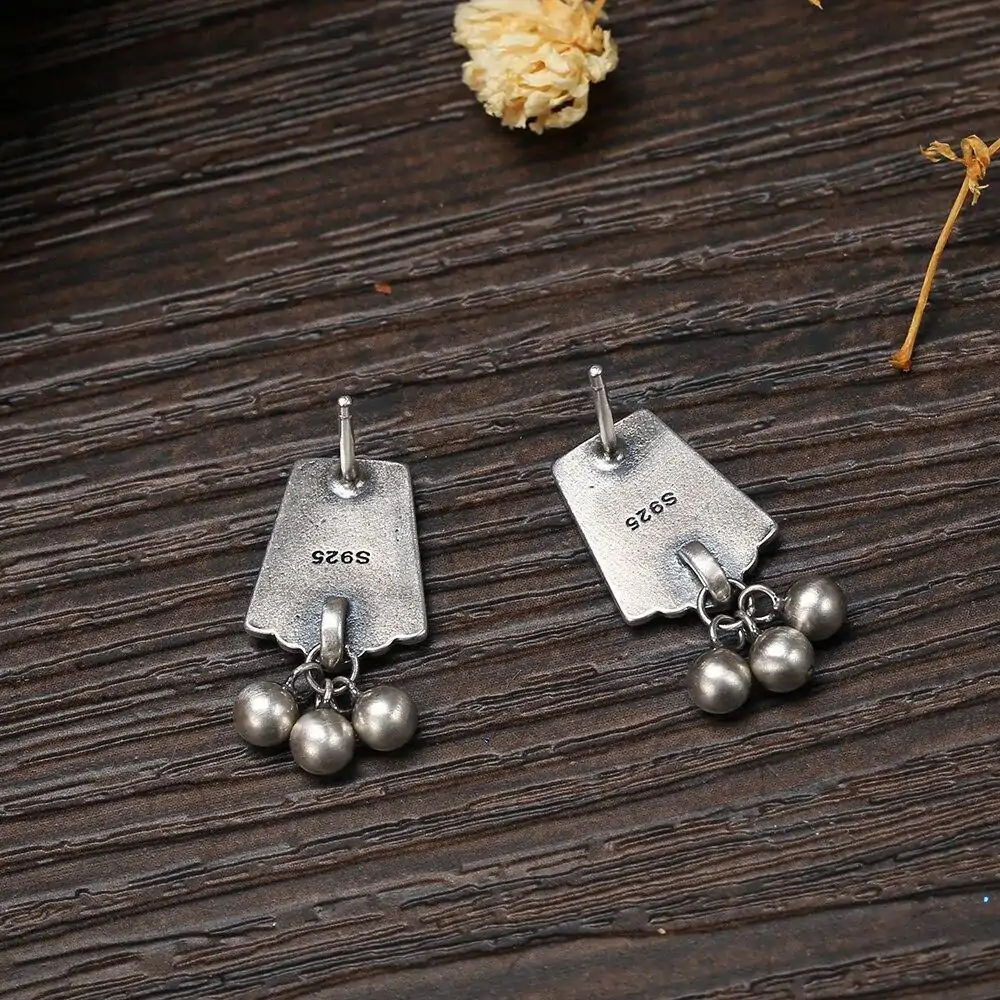 Bijou Spirituel <br> Boucles d'oreilles argent femme. | OkO-OKO™ Boucles d'oreilles argent 925 | OkO-OkO