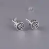 Bijou Spirituel <br> Boucles d'oreilles mantra OM en argent. | OkO-OKO™ Boucles d'oreilles matra bouddhiste OM en argent | OkO-OkO