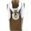 Sieraden Sjaal ketting sieraden. | OkO-OKO™ Grijs witte sjaal ketting met ronde juwelen | oko oko