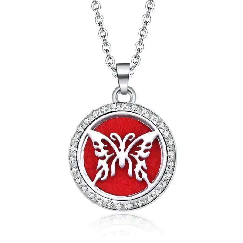 Bijou Diffuseur Huiles Essentielles <br> Pendentif. | OkO-OKO™ Pendentif diffuseur huile essentielle papillon | oko oko