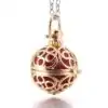 Bijou Diffuseur Huiles Essentielles <br> Avec Boule diffuseuse (26 Variantes). | OkO-OKO™ Bijou Diffuseur Huile Essentielle sphère dorée rouge | oko-oko
