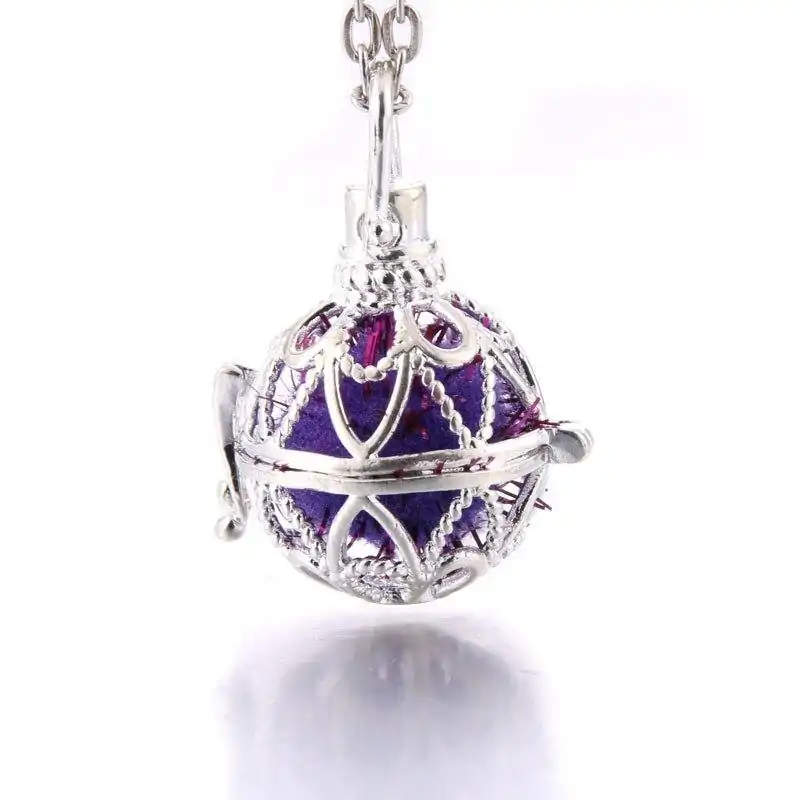 Bijou Diffuseur Huiles Essentielles <br> Avec Boule diffuseuse (26 Variantes). | OkO-OKO™ Bijou Diffuseur Huile Essentielle sphère argenté 2 | oko-oko
