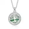 Bijou Diffuseur Huiles Essentielles <br> Pendentif. | OkO-OKO™ Pendentif diffuseur huile essentielle arbre de vie argent et diamant | oko oko
