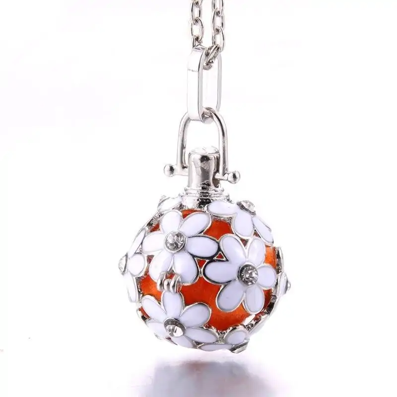 Bijou Diffuseur Huiles Essentielles <br> Avec Boule diffuseuse (26 Variantes). | OkO-OKO™ Bijou Diffuseur Huile Essentielle fleur blanche | oko-oko