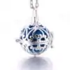 Bijou Diffuseur Huiles Essentielles <br> Avec Boule diffuseuse (26 Variantes). | OkO-OKO™ Bijou Diffuseur Huile Essentielle sphère Argent bleu | oko-oko