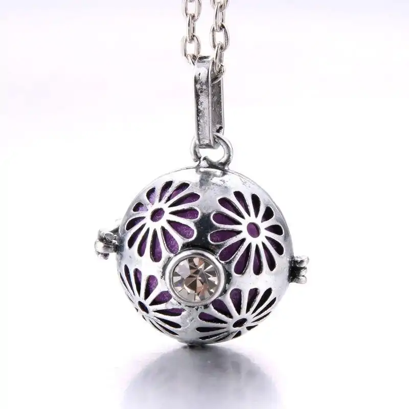 Bijou Diffuseur Huiles Essentielles <br> Avec Boule diffuseuse (26 Variantes). | OkO-OKO™ Bijou Diffuseur Huile Essentielle fleur et diamant | oko-oko