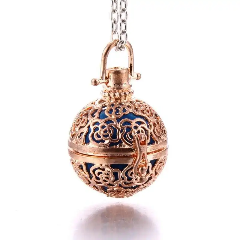 Bijou Diffuseur Huiles Essentielles <br> Avec Boule diffuseuse (26 Variantes). | OkO-OKO™ Bijou Diffuseur Huile Essentielle doré | oko-oko