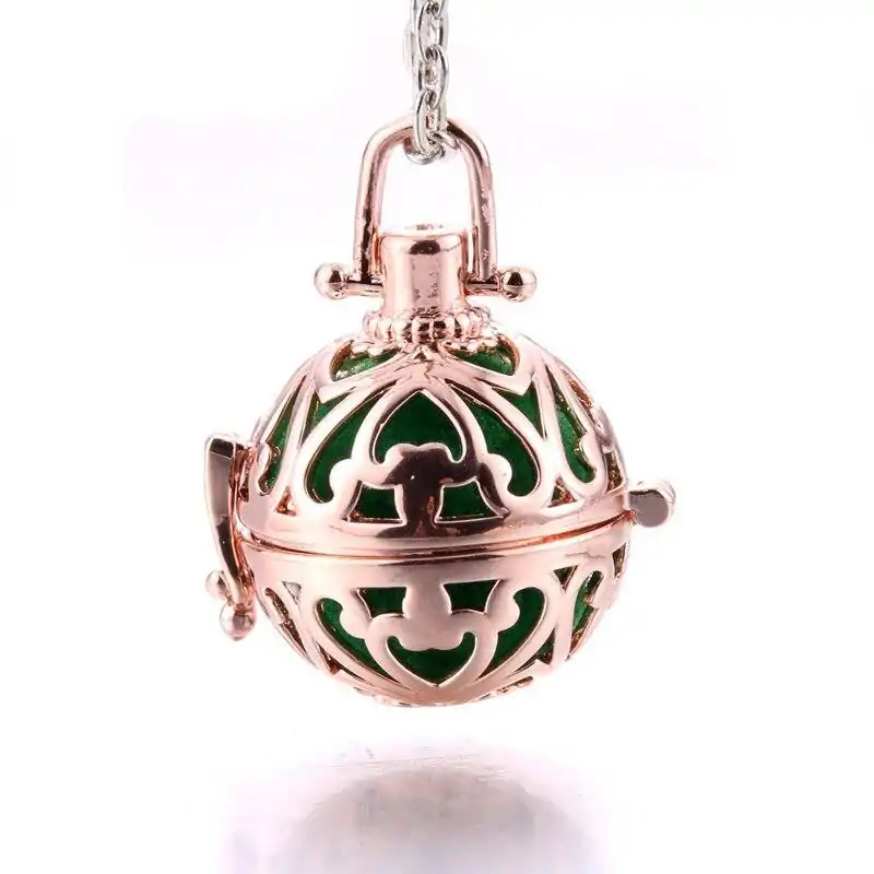 Bijou Diffuseur Huiles Essentielles <br> Avec Boule diffuseuse (26 Variantes). | OkO-OKO™ Bijou Diffuseur Huile Essentielle sphère dorée cuivre | oko-oko