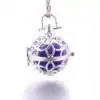 Bijou Diffuseur Huiles Essentielles <br> Avec Boule diffuseuse (26 Variantes). | OkO-OKO™ Bijou Diffuseur Huile Essentielle sphère Argent violet | oko-oko