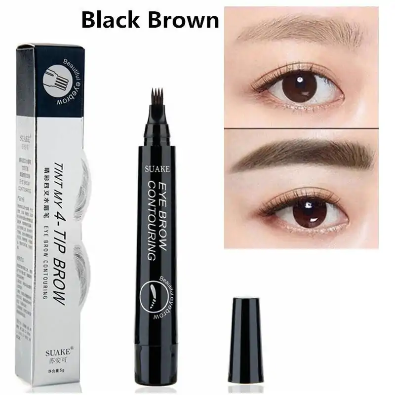 Beauté et Accessoire <br> Crayon Sourcil Permanent (waterproof). | OkO-OKO™ Crayon à sourcil - Très longue durée - noir effet naturel - Waterproof | OkO-OkO