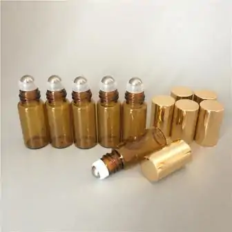 Essential oil diffuser <br>Glass bottle with metal ball. | OkO-OKO™ glass-bottle-with-metal-bead oko oko