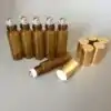 Essential oil diffuser <br>Glass bottle with metal ball. | OkO-OKO™ glass-bottle-with-metal-ball roll on with cap oko oko