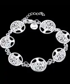 Pulsera árbol de la vida en plata | oko oko