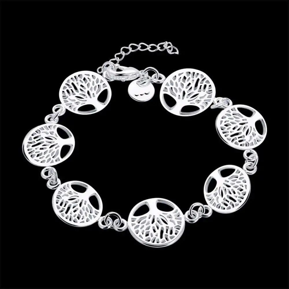 Bijou Spirituel <br> Bracelet Arbre de vie. | OkO-OKO™ Bracelet Arbre de vie en argent | oko oko