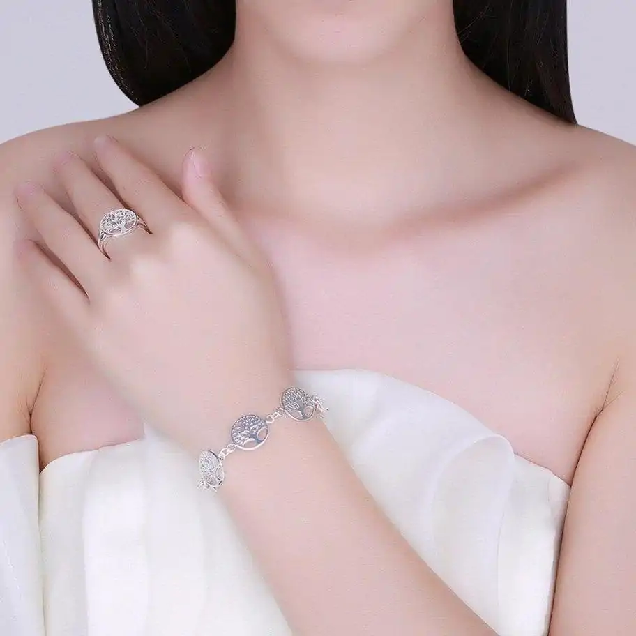 Bijou Spirituel <br> Bracelet Arbre de vie. | OkO-OKO™ Bracelet Arbre de vie porté au poignet | oko oko
