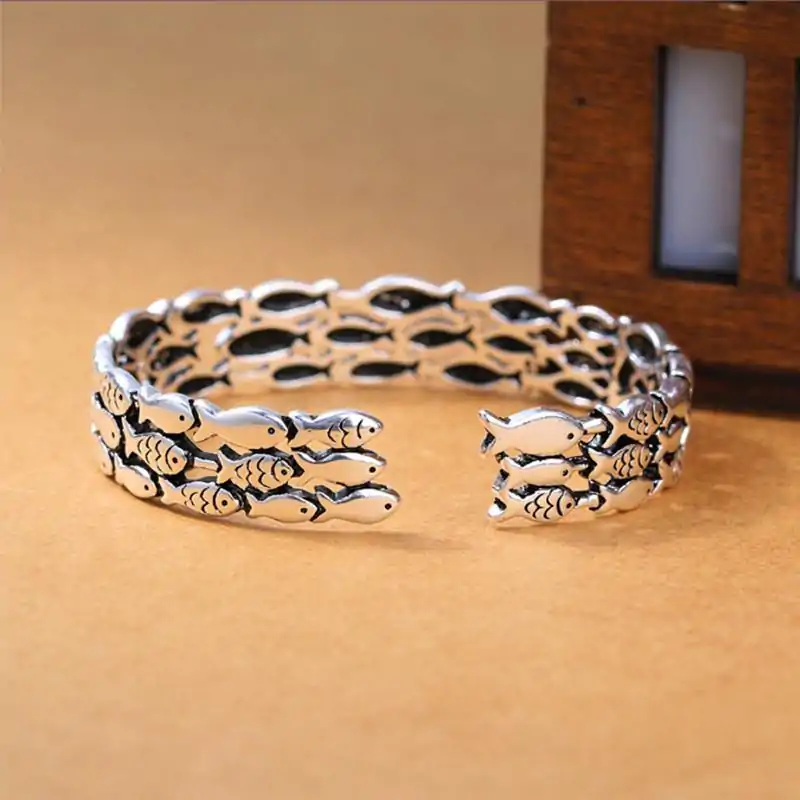 Bijou Spirituel <br> Bracelet Poisson. | OkO-OKO™ Bracelet Poisson réglable et ouvert | OkO-OkO™