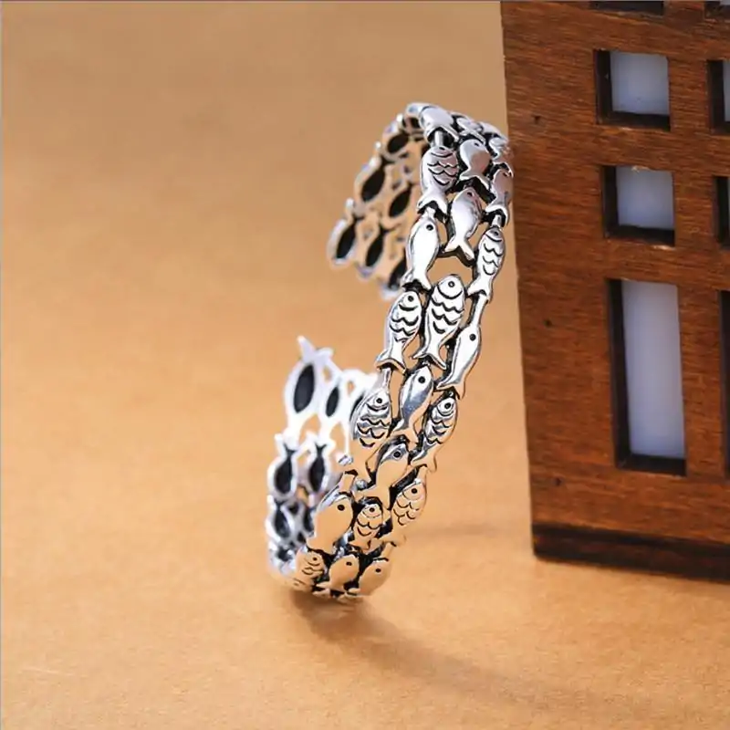 Bijou Spirituel <br> Bracelet Poisson. | OkO-OKO™ Bracelet Poisson composé de plein de poissons | OkO-OkO™