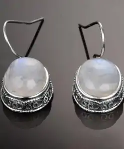 pendiente de piedra de luna, aplanado | oko oko