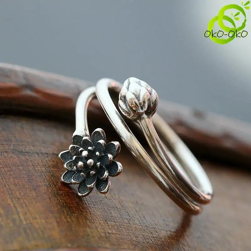 Bijou Spirituel <br> Bague fleur de lotus. | OkO-OKO™ Bague Fleur de Lotus | OkO-OkO