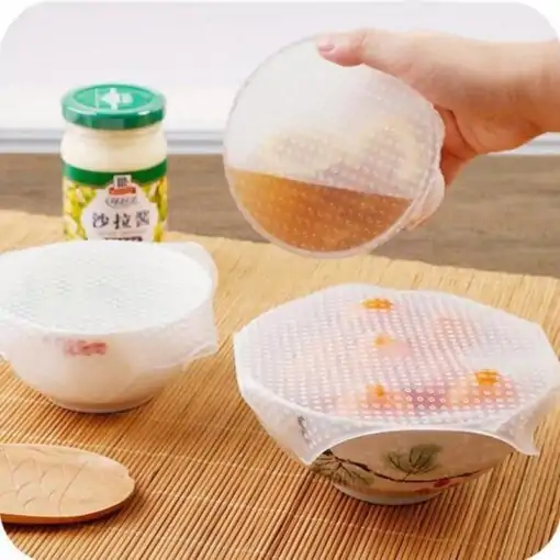 Film de silicona reutilizable para alimentos (set de 4) | OkO-OkO
