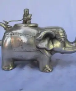 Tetera tibetana de elefante en plata tribal | OkO-OkO