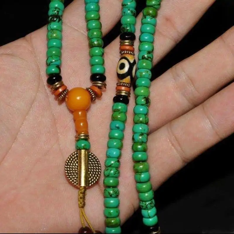 Joya Espiritual Collar Mala turquesa. | OkO-OKO™ Collar Tibetano Mala Turquesa | OkO-OkO