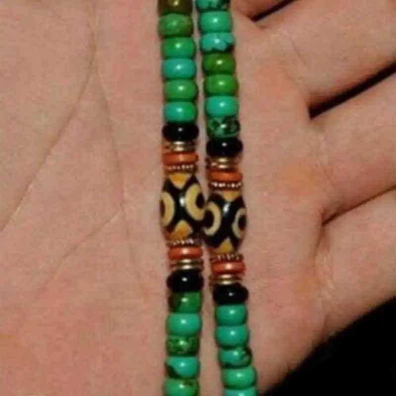 Joya Espiritual Collar Mala turquesa. | OkO-OKO™ Detalle del collar Mala Turquesa | OkO-OkO™