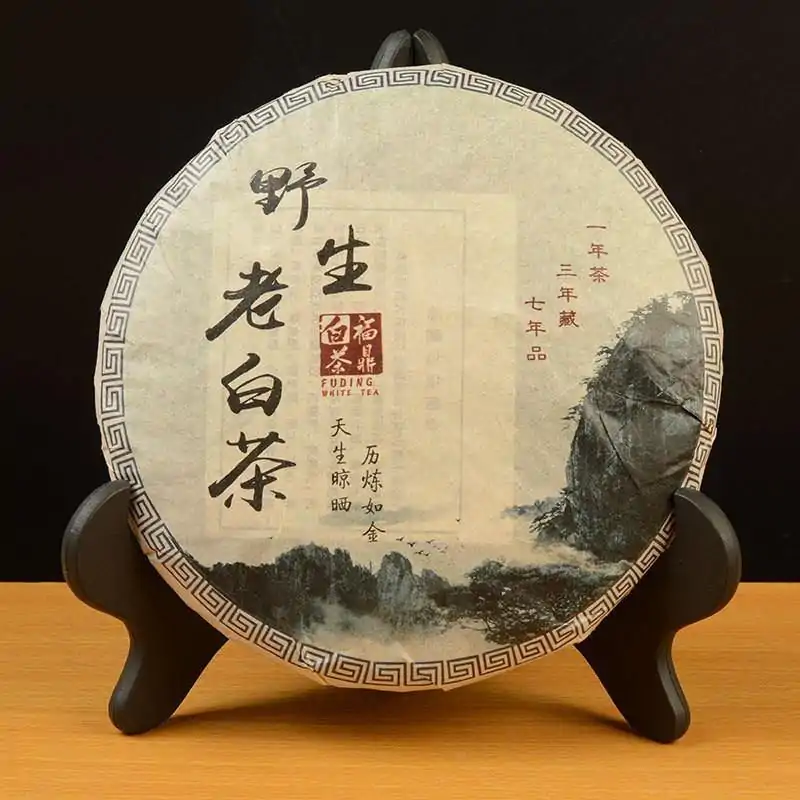 Thé et Infusion <br> Thé Blanc Compressée en Galette | OkO-OKO™ Thé blanc sauvage Shoumei Fuding du Fujian emballé oko oko