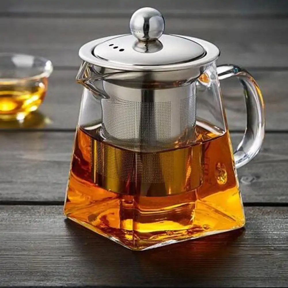 Glazen theepot <br> Design met infuser | OkO-OKO™ Design glazen theepot met infuser voor thee of infusie | OkO-OkO