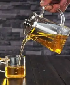 Design Teekanne aus Glas mit Tee- oder Kräuterteeaufsatz | OkO-OkO