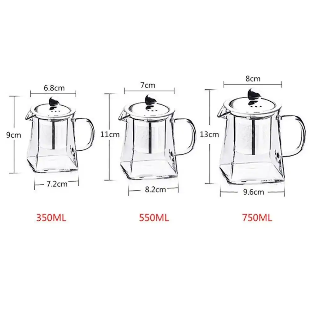 Glazen theepot <br> Design met infuser | OkO-OKO™ Design glazen theepot met infuser voor thee of infusie | OkO-OkO