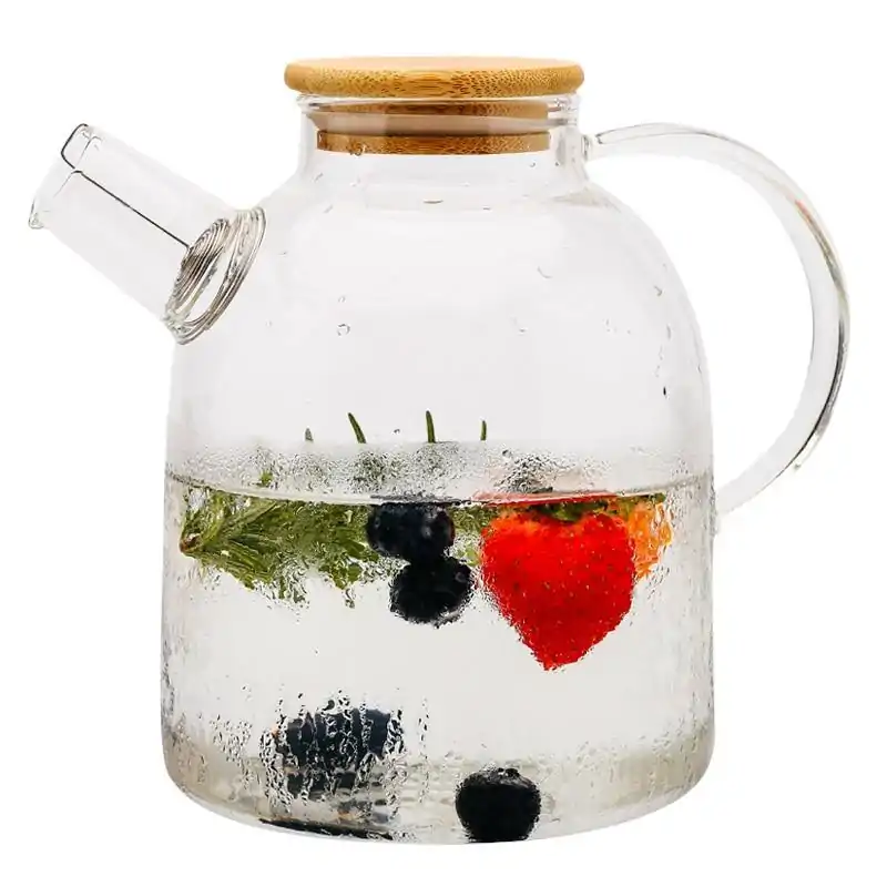 Théières en Verre <br> Pour préparer les thés glacés (1L et 1,5L). | OkO-OKO™ Théière en verre avec filtre de bec verseur ressort | oko oko