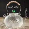 Teekanne aus Glas Glasknopf | oko oko