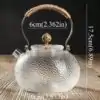 Teekanne aus Glas Knopf aus Kupfer | oko oko