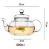 Théières en Verre <br> Transparente. | OkO-OKO™ Théière Transparente variante 600 ml | OkO-OkO