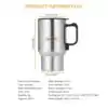 Thermos <br> Mug chauffant allume cigare. | OkO-OKO™ Mug Chauffant Allume Cigare (12 volt) dimentions | oko oko