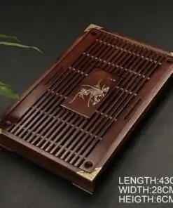 Plateau marron pour le thé Chinois