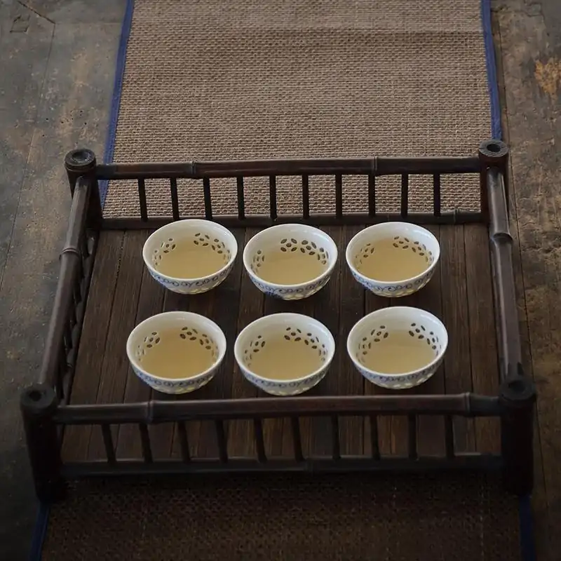 Service à Thé <br>Bol en Porcelaine de Chine (5 Designs) | OkO-OKO™ Bol en Porcelaine de Chine dans un plateau | oko-oko