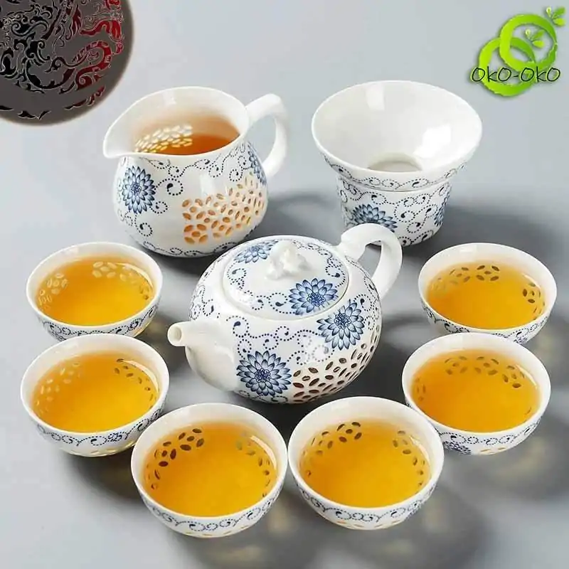 Teeservice Chinesisches Porzellan (25 Varianten) | OkO-OKO™ Teeservice Porzellan aus China Präsentation | OkO-OkO™