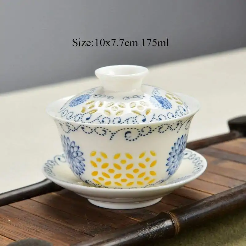 Teeservice Chinesisches Porzellan (25 Varianten) | OkO-OKO™ Porzellan aus China Gaiwan 2 | oko-oko