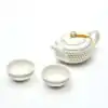 Service à thé chinois porcelaine blance | OkO-OkO