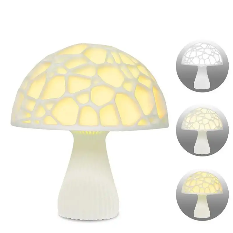 Décoration lumineuse <br> Lampe Champignons. | OkO-OKO™ Lampe Champignons Magique 3D sur fond blanc | OkO-OkO