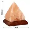 Lampe de Sel de l'Himalaya pyramidale en triangle Dimentions | OkO-OkO